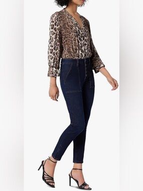 Joie Dark Indigo High-Rise Skinny Jeans